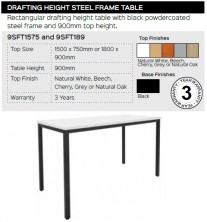 Drafting Height Steel Frame Range And Specifications